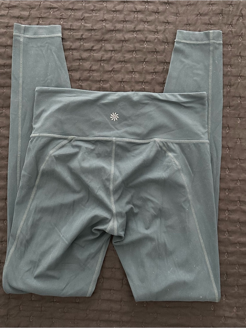 Athleta teal leggings size MT
